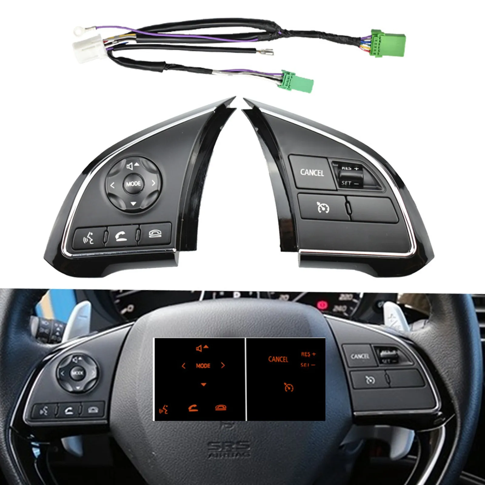 

Cruise Control Steering Wheel Switch Right For Mitsubishi Outlander Mirage 2014-2015