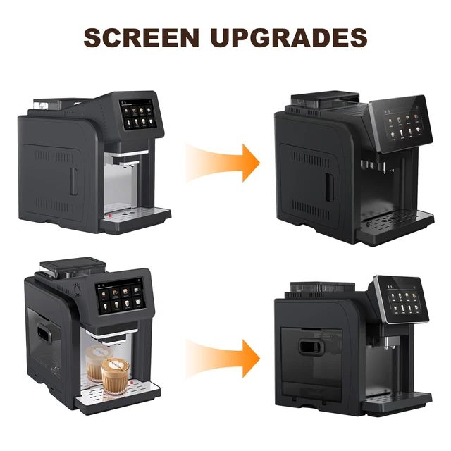 Mcilpoog WS817 -7"colorfMacchina per caffè espresso automatica con montalatte, 21 gusti per casa e ufficio 6