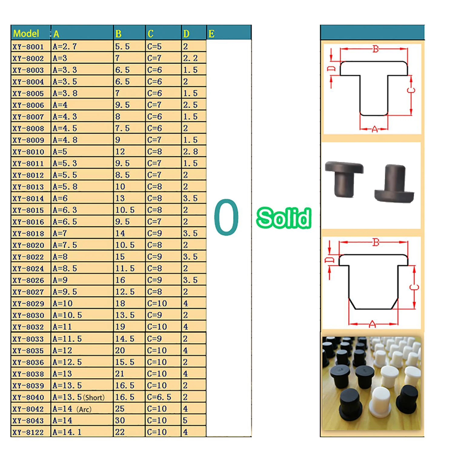 Black Solid Silicone Hole Caps 2mm-14mm T Type High Temperature Resistance Seal Hole Plugs Dust-proof Gasket Blanking End Caps silicone rubber plugs rubber caps silicone rubber caps