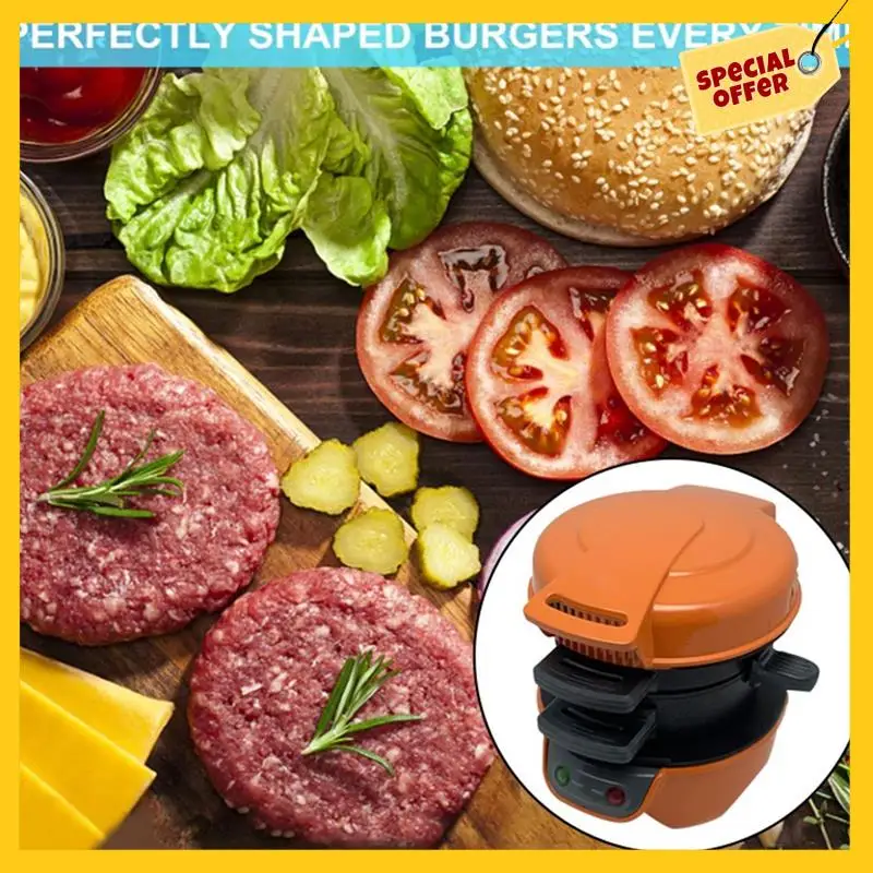 A45G-Hamburger Press Patty Maker Hamburger Press Multifunction Burger Maker For Egg Stuffed Burgers Beef Burger EU Plug