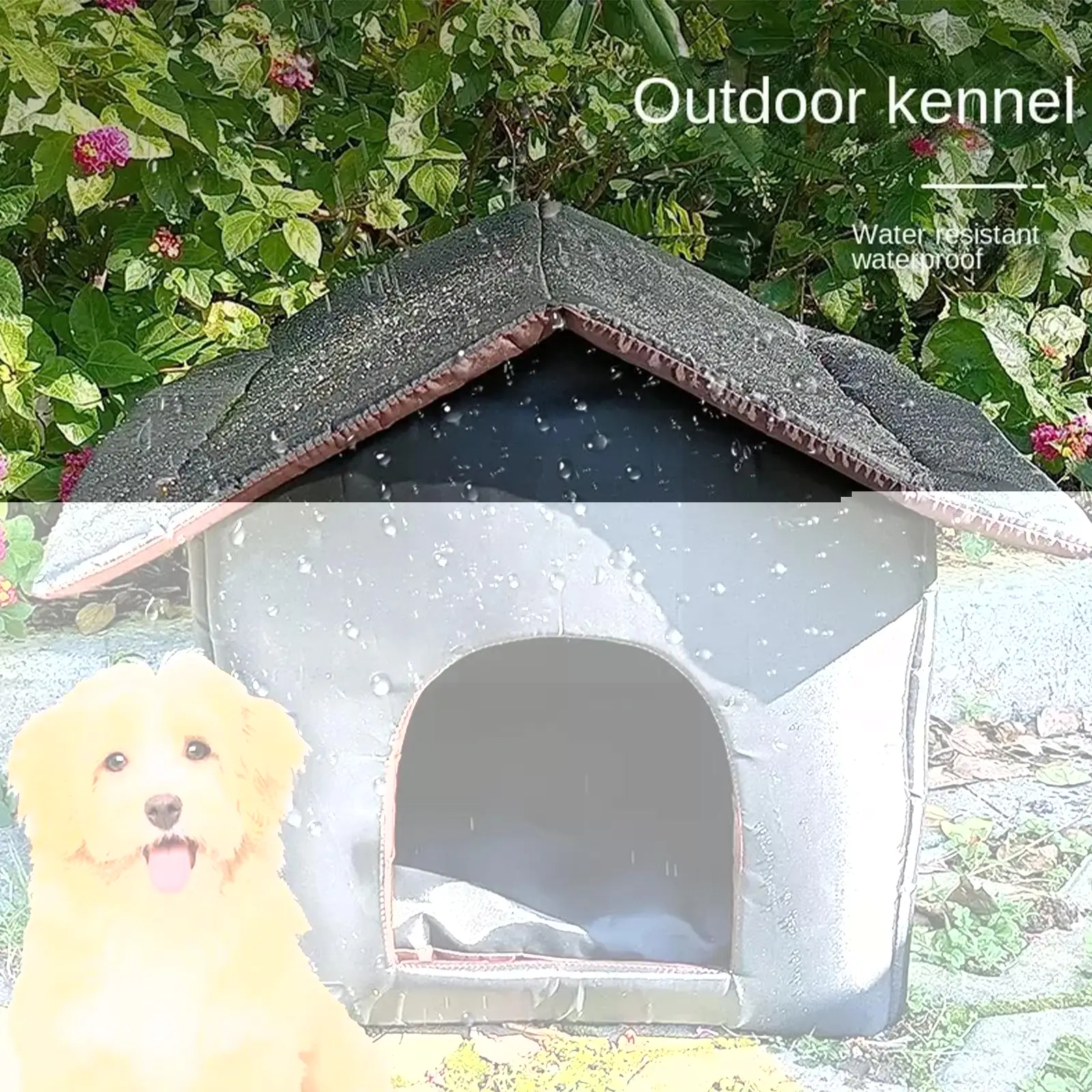 Cats House Waterproof Outdoor Keep Warm Pet Cat Cave Beds Nest Stray