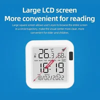 Tuya WiFi Temperature Humidity Smart Sensor With Backlight for Smart Home Var SmartLife Work with Alexa Google Assistant - Image 4