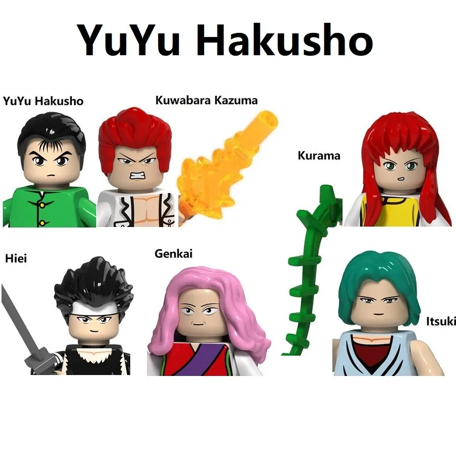 Nuovo Yuyu Hakusho Kaizen Set Building Blocks Mini Action Figure Toys