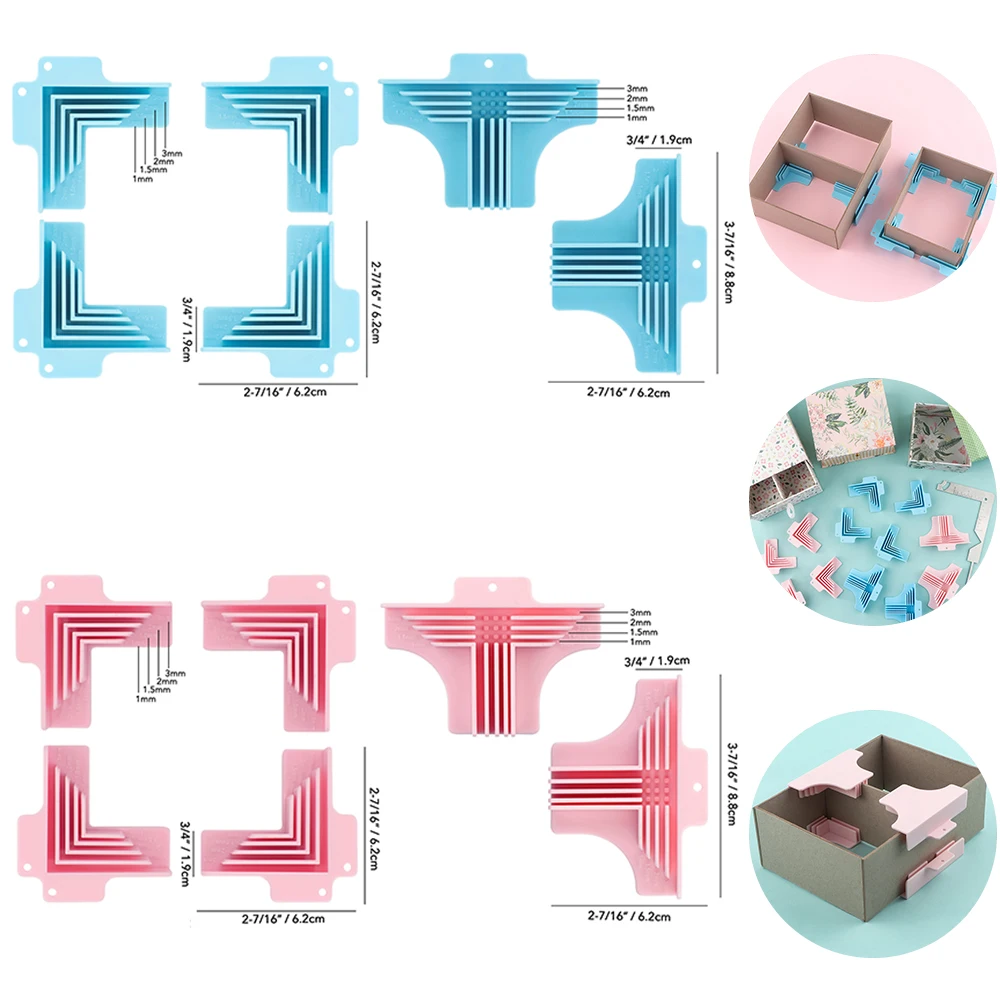 

Креативный разделитель в сборе, зажимы для изготовления коробок, Угловой Инструмент для удержания картонной книги 5-в-1, Обложка для книг, инструмент для рукоделия