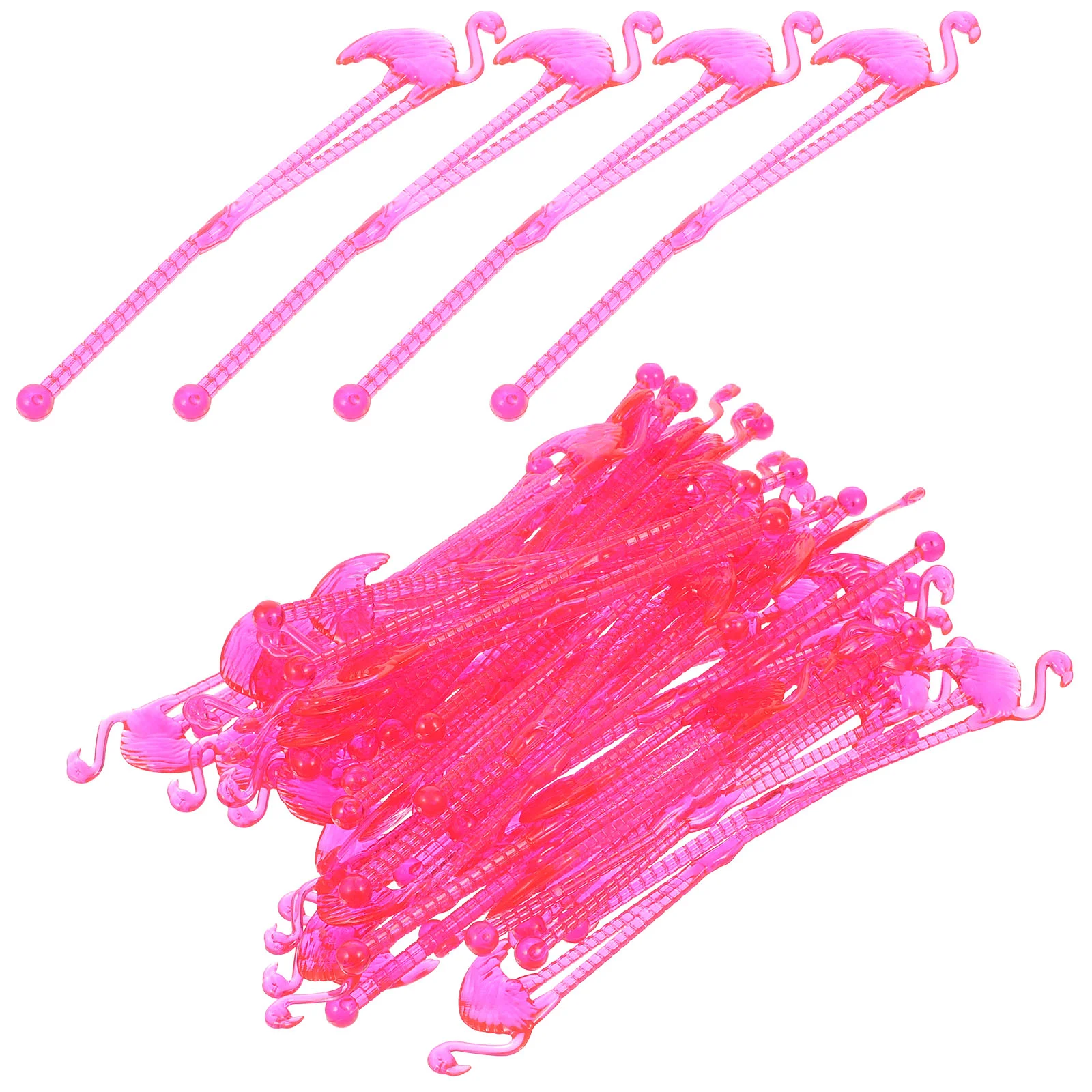 

Creative Flamingo Drink Muddlers Disposable Beverage Stirrers Swizzle Sticks Mixing Sticks Stirring Rods Stir Sticks Coffee