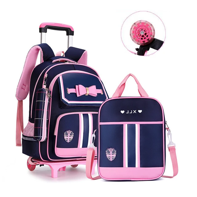 School Bag With Wheels For Boys Girls School Trolley Backpack For Girls  Waterproof Wheeled Backpack For School Bags Trolley Bags - School Bags -  AliExpress