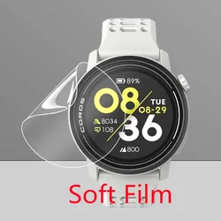 Ultra Clear Tempered Glass Screen Protector with Soft Hydrogel Film Cover - Coros PACE 3 (Soft Film 4pcs)