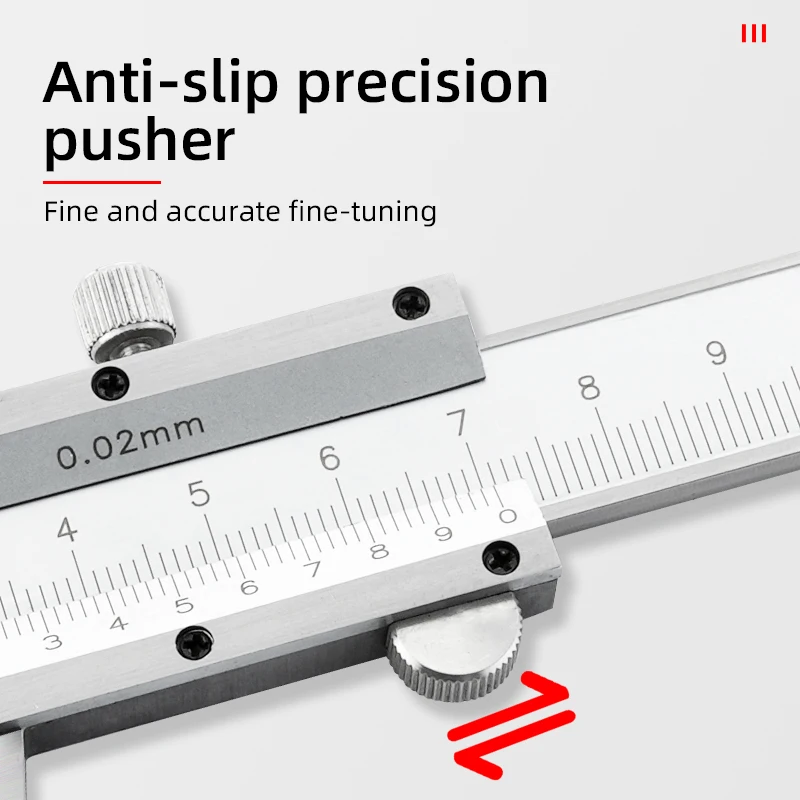Carbon Steel Vernier Caliper 0-150mm 0-200mm 0-300mm Locking Screw Stainless Steel vernier caliper