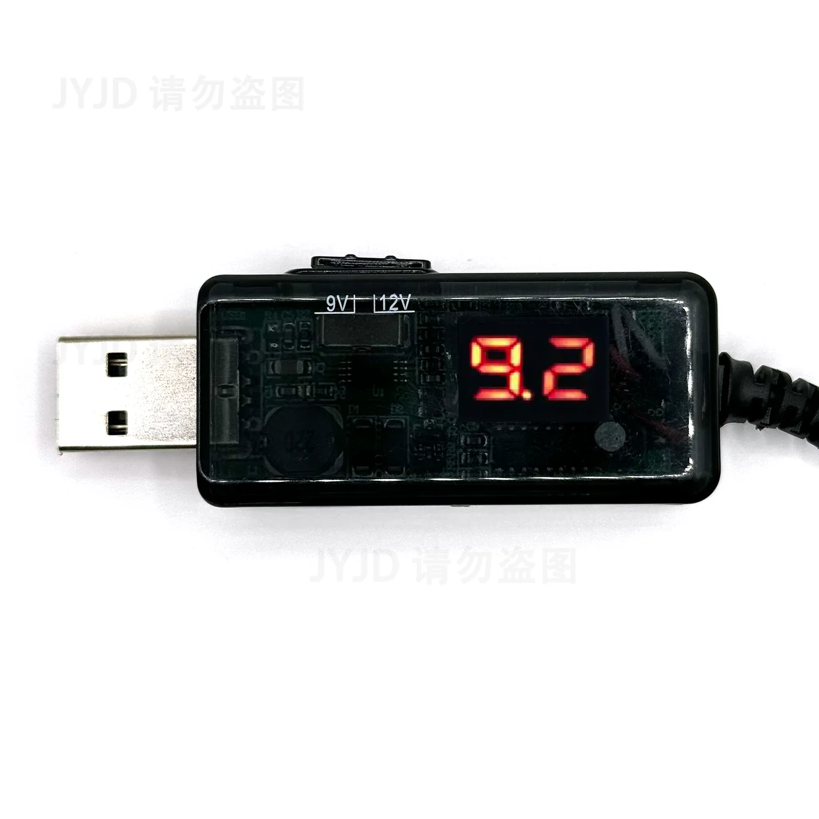 Universal USB Boost Converter Cable with Adjustable Voltage Output and 3.5x1.35mm Connector