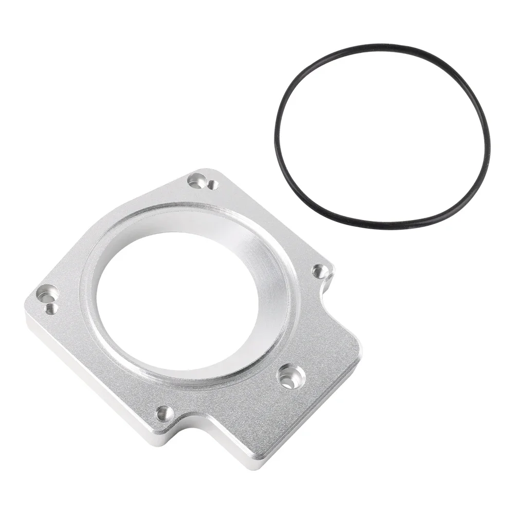 92mm Intake Manifold Throttle Body Spacer Adapter For LS1 LS2 LS3 LS6 LS7 LSX Silver Black manifold adapter plate