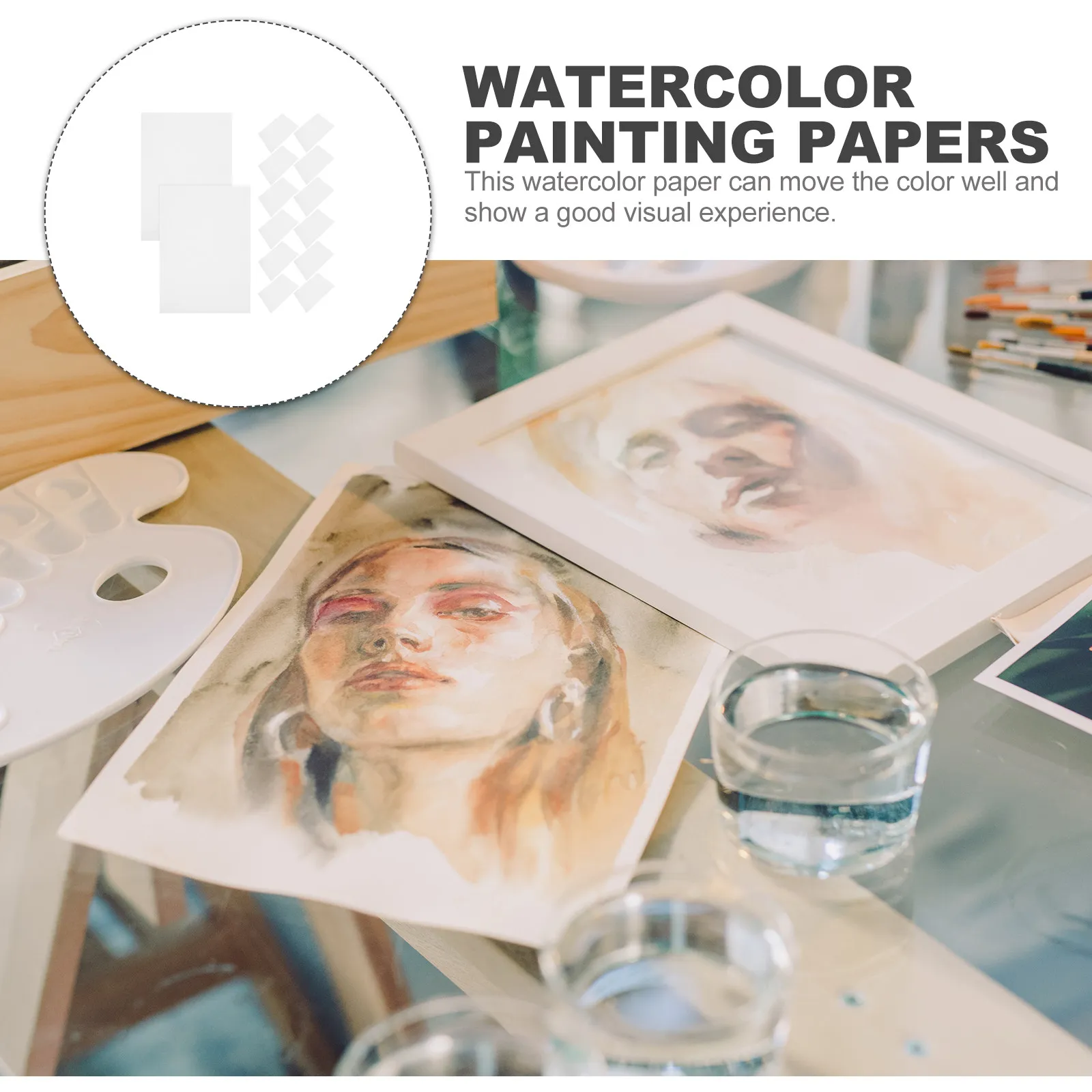 두꺼운 수채화 용지 패드 300gsm 혼합 미술용 그림 그리기 스케치 미술 용품 예술가 학생용
