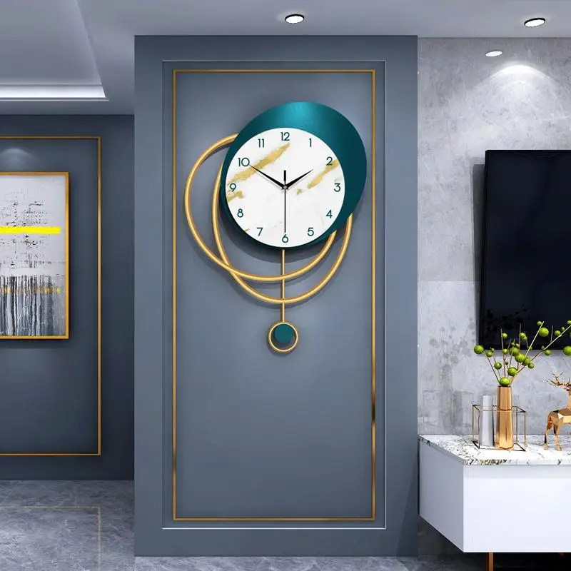 

Luxury Creative Wall Clock New Design Green Wall Watches Vertical Acrylic Art Clock Home Living Room Fashion Entry Decoration