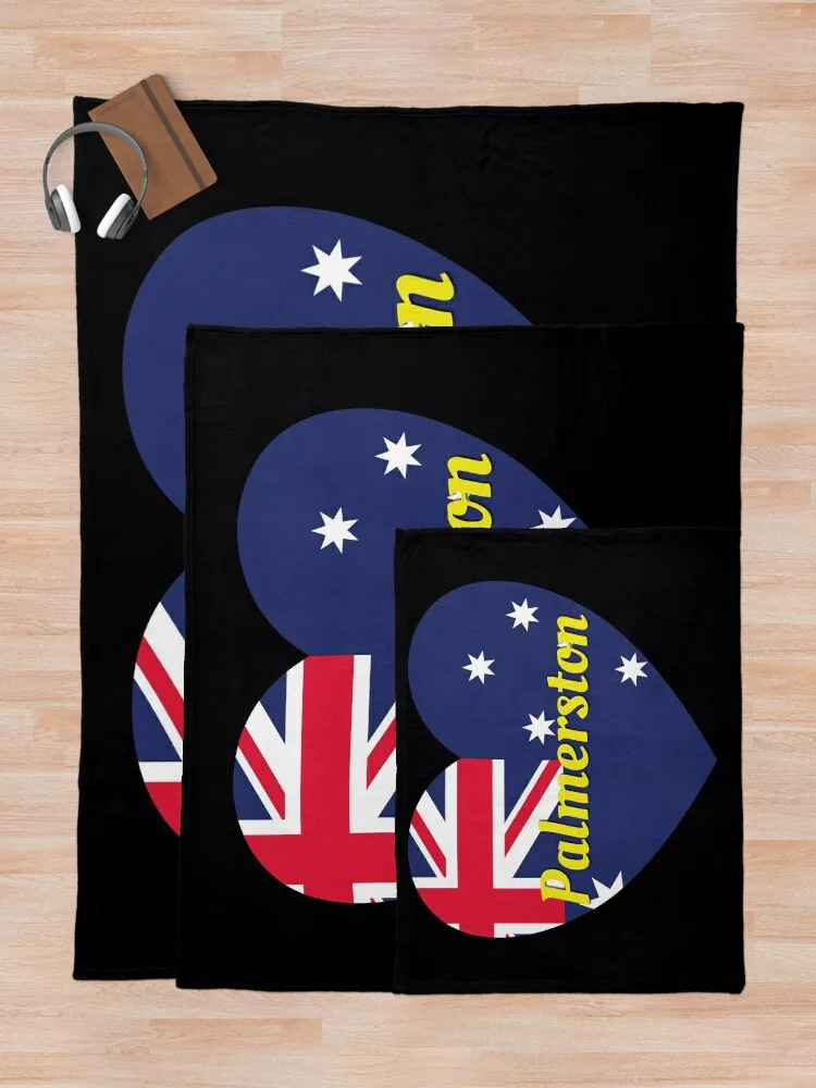 Palmerston NT Australia bandera australiana corazón-Palmerston Lover Throw Blanket, mantas para sofás, manta cálida de invierno, peluda