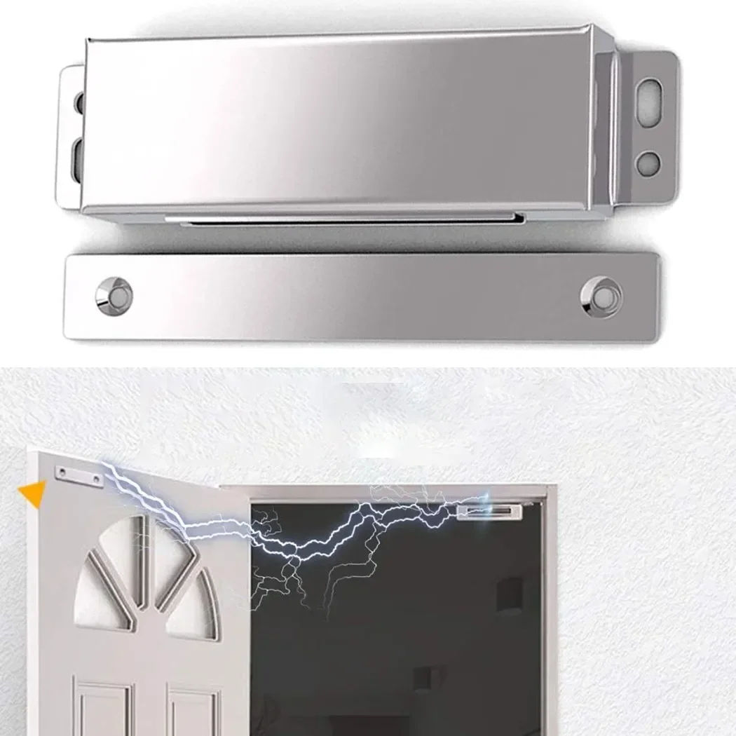 Magnetic Cabinet Catch Strong Heavy Duty Door Catches Hiddens Door Closer Cupboard Furniture Hardware