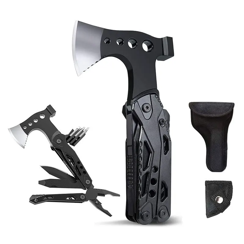 

Multifunction Outdoor EDC Survival Axe Camping Mountaineering Portable Folding Pliers Combination Hammer Screwdriver Opener Tool