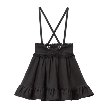 Harajuku Japanese Mine-Style Corset Black Suspender Skirt