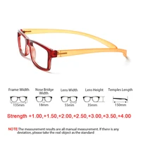 TUREZING Rectangular Reading Glasses for Women Soft Temples Hanging Neck Design Comfortable HD Clear Lens Prescription Eyewear 2