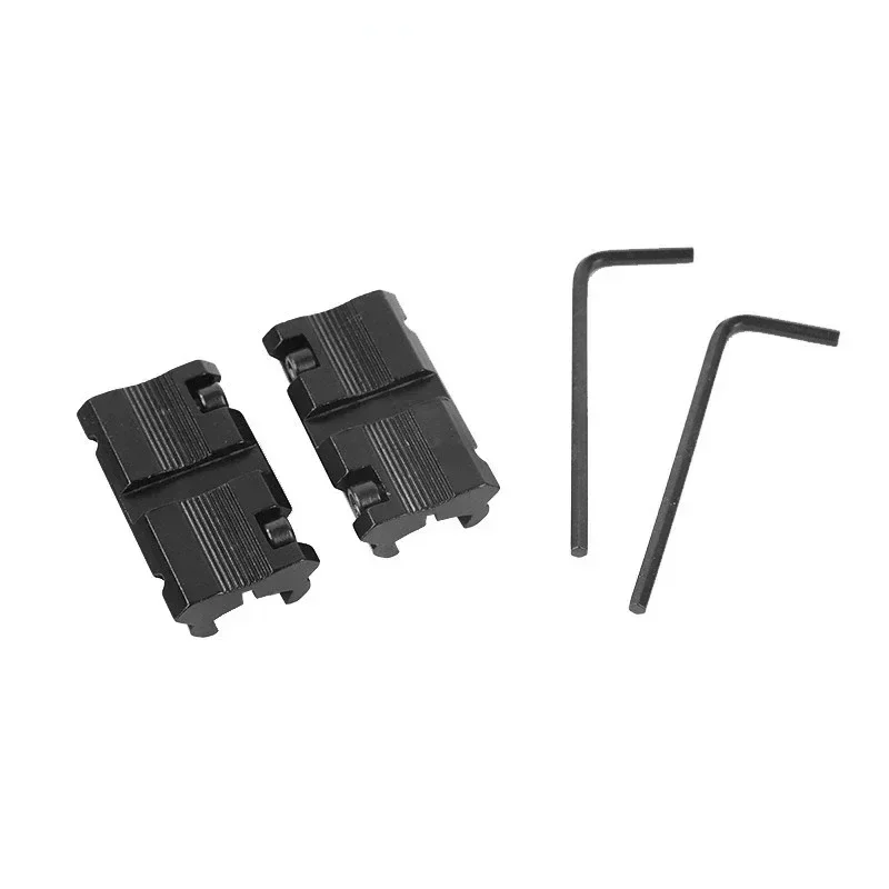 Rifle Scope Mount Rifle Scope Mount Ring Scope Mount Adapter Scope Riser Mount Picatinny Rail Accessories Rail Adapter Threaded Adapter 2pcs Low Profile Converter 11mm to 20mm / 22mm Scope Ring Mount Adapter For Dovetail Weaver Picatinny Rail Hunting Accessory