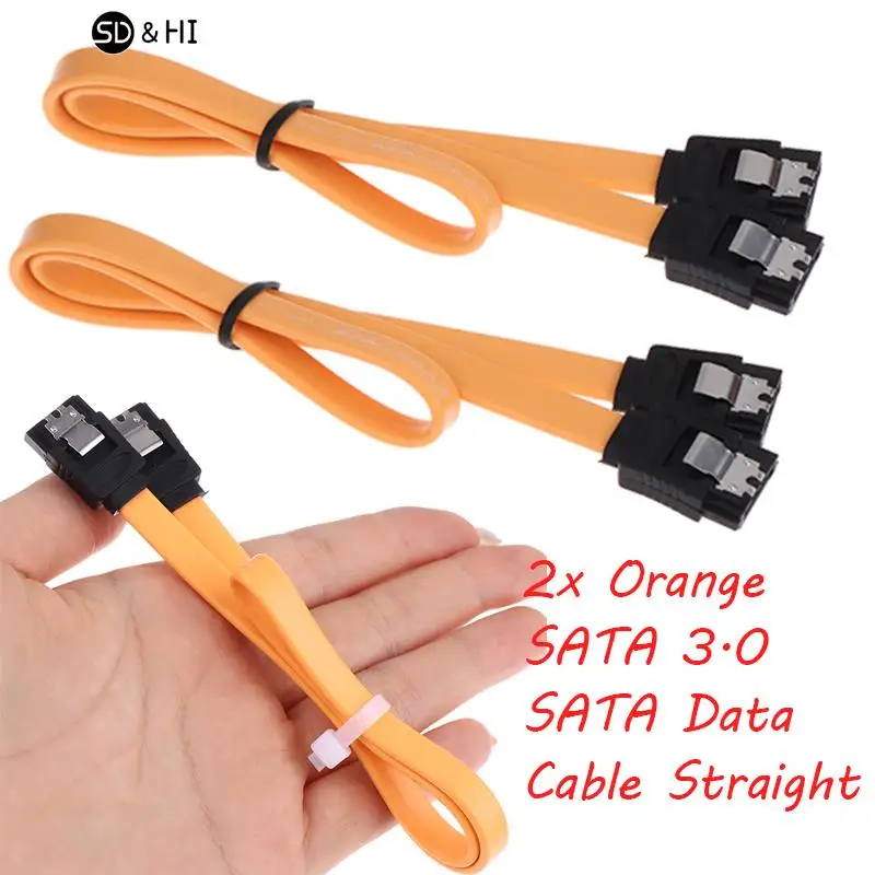 Confezione Da 10 Cavi SATA III Ad Angolo Retto 90° 6 Gbps Con Chiusura Di Bloccaggio - 81 Cm, Compatibili Con HDD E SSD, Revisione 3.0