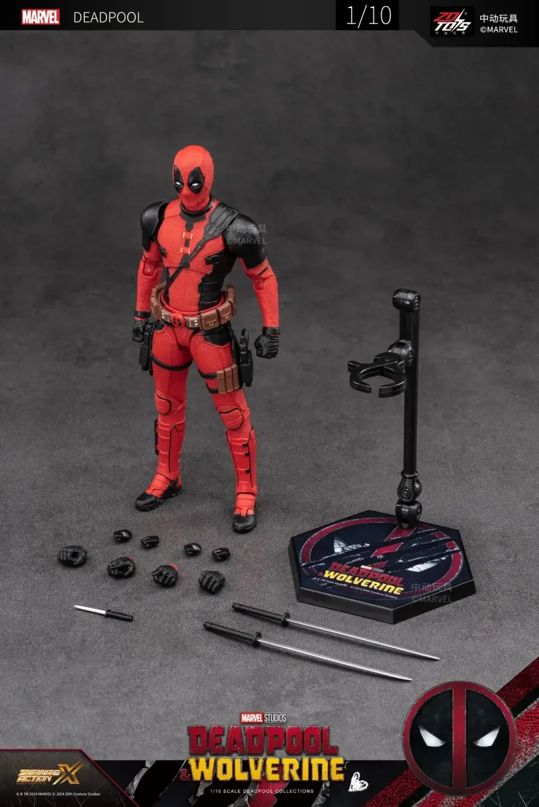 ZDTOYS 1/10 デットプール＆ウルヴァリン可動 アクション フィギュア 中動玩具 1/10 『デッドプール&ウルヴァリン』ウルヴァリン 塗装