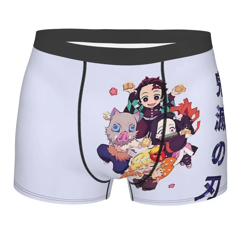 

Трусы Kimetsu No Yaiba Kamado мужские хлопковые, аниме Чибис, рассекающий демонов, нижнее белье, пикантные шорты, боксеры