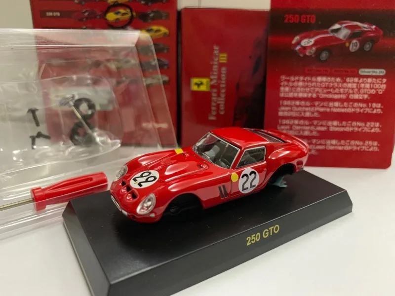 1/64 KYOSHO Ferrari 250 GTO #22 Le Mans F1 RACING Collection of die-cast  alloy car decoration model toys