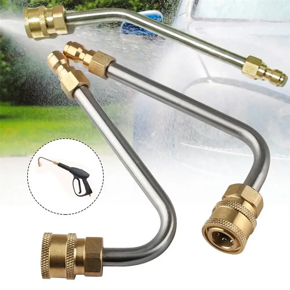 

High Pressure Water Gun Car Wash Extension Rod Pressure Power Washer Gutter Cleaner Attachment Lance/Wand 1/4" Quick Connect Rod