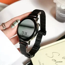 Luxury Metal Magnetic Watch Strap - 20/22mm Premium Bracelet Band for 18MM (Black)