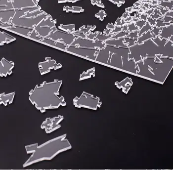 Challenging Acrylic Jigsaw Puzzle with Broken Glass Pattern
