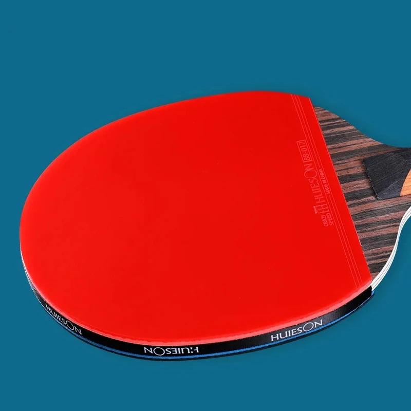 Professional Table Tennis Racket Set - Walnut Finish with Inner Carbon Layers (2 Paddles)