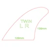JNJ FCS I Fiberglass Twin Fins Thruster, 5.5 inch 5