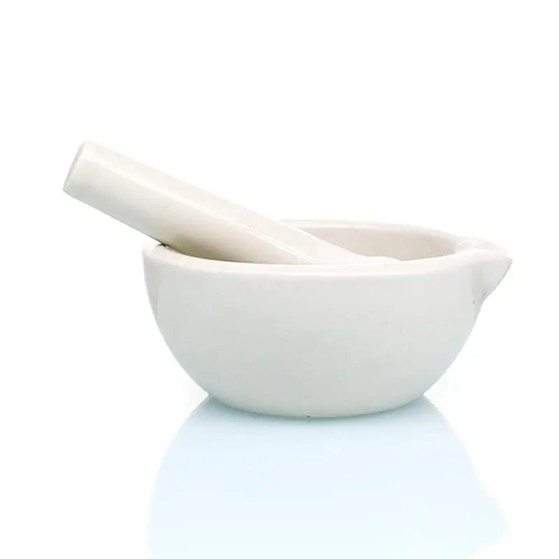 Herb Grinder Pestle and Mortar Mini Household Ceramic Mortar Pestle Set Grinding Bowls for Kitchen Spices Teas Garlic Pepper Grinder Mini Herb Mills Size