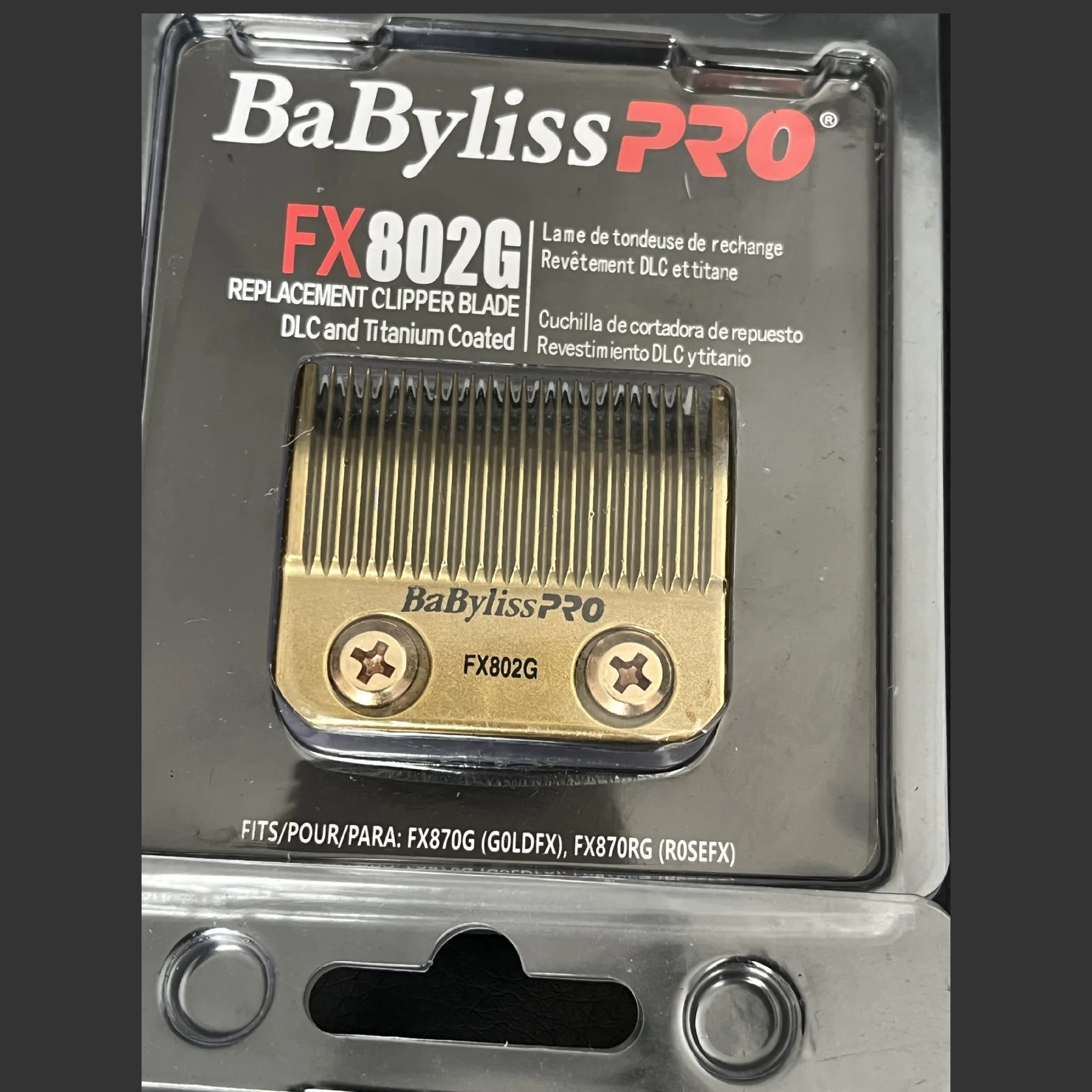 Compatible with BaByIissPRO FXRF2G replacement blade FX870G/FX707Z/FX8010B/FX802G trimmer hair clipper replacement faded blade 4