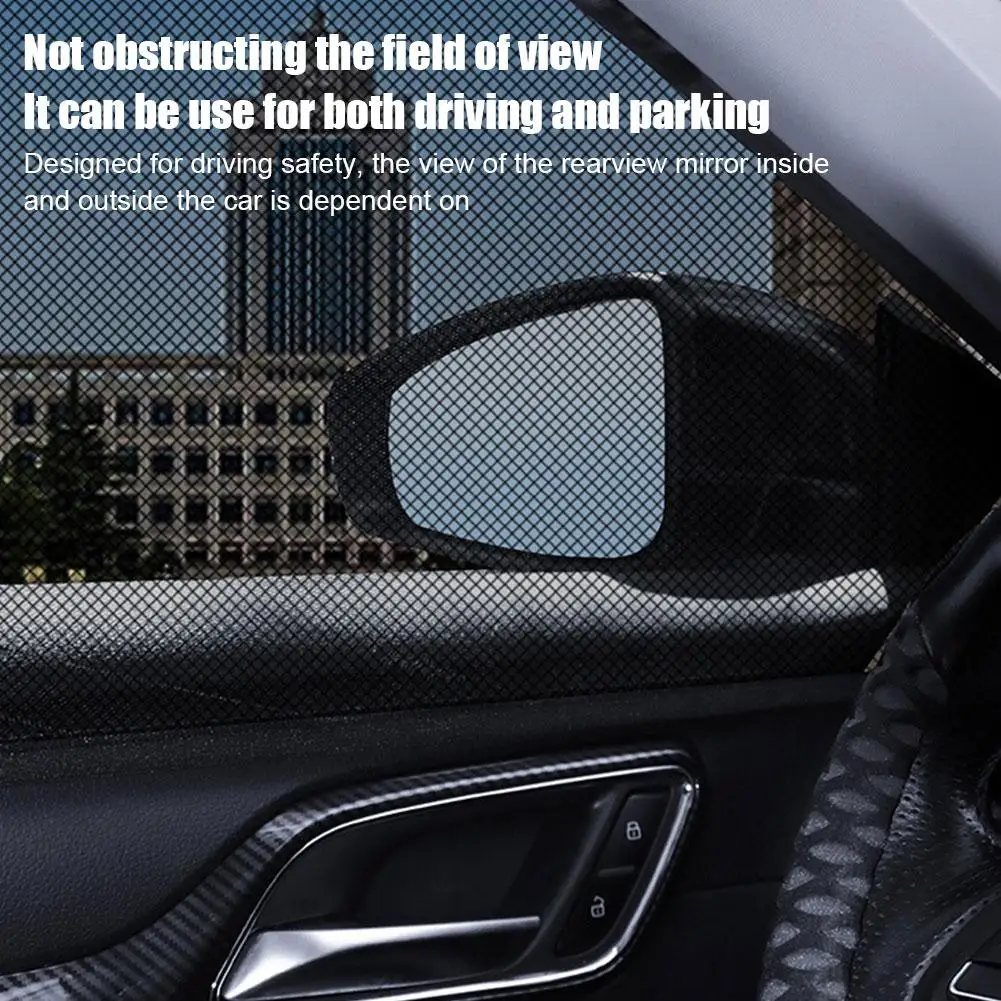 Car Window Shade,Side Window Shade Stretchable And Breathable Mesh Rear