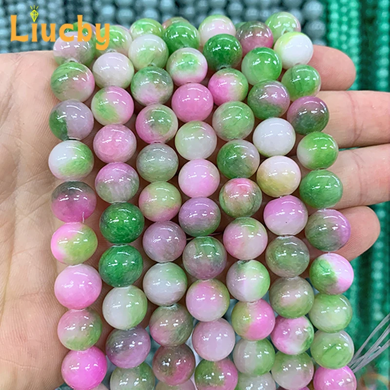 

Smooth Natural Stone Violet Persian Jades Beads For Jewelry Making DIY Fancy bracelets Earrings Accessories 15" Inch 4/6/8/10mm