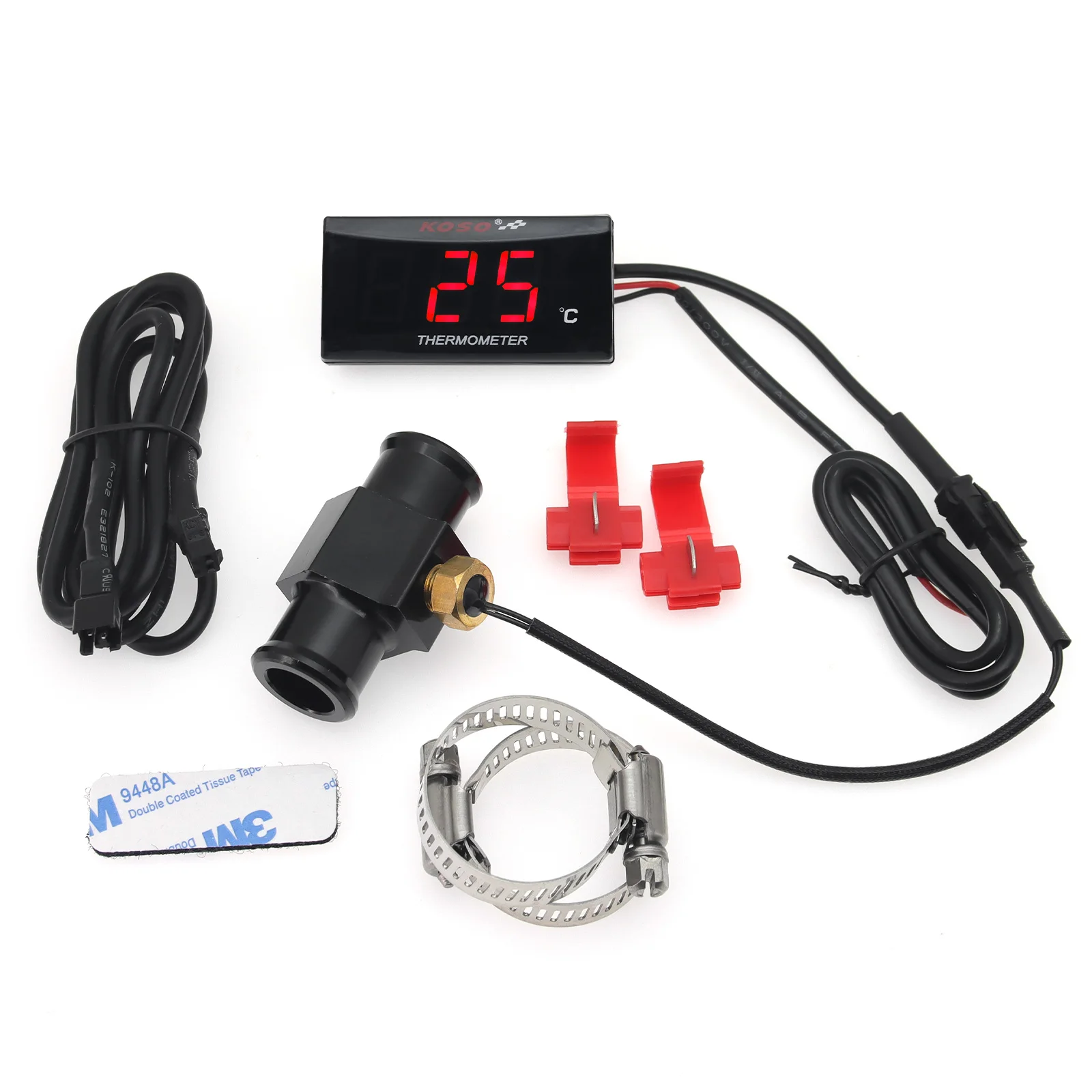 Motorrad Digital Thermometer Temperatur Gauge Wasser Temp Meter