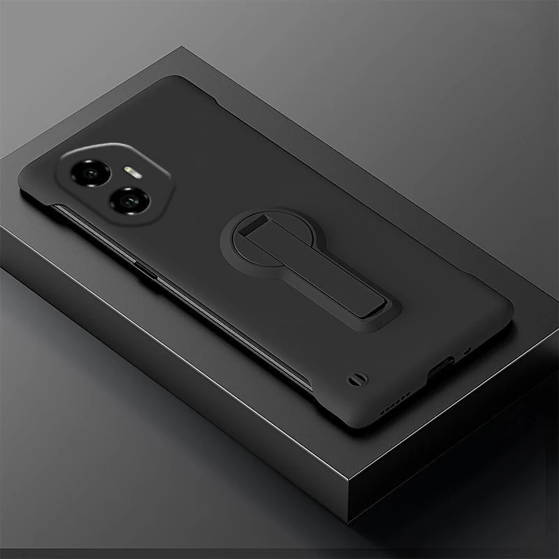 Ultra-Thin Frameless Phone Case with Holder - Premium Protection Cover