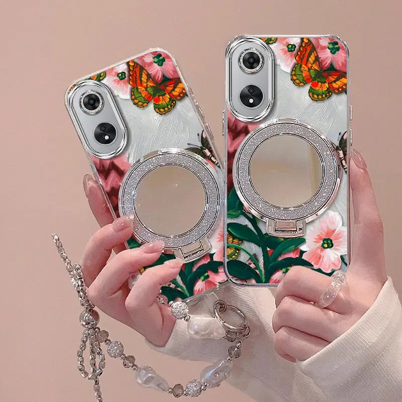Vivid Flowers Bracelet Holder Phone Case Cover