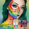 Imagi 16 Colors Face Paint Professional Abstract Palette For Kid Halloween/Art Party Fancy Makeup 4