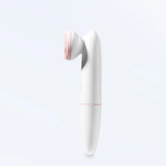 Electric Silicone Face Cleansing Brush Waterproof 2 in 1 Double Head, Sonic Vibration Facial Pore Cleaner Skincare Beauty Tool 4