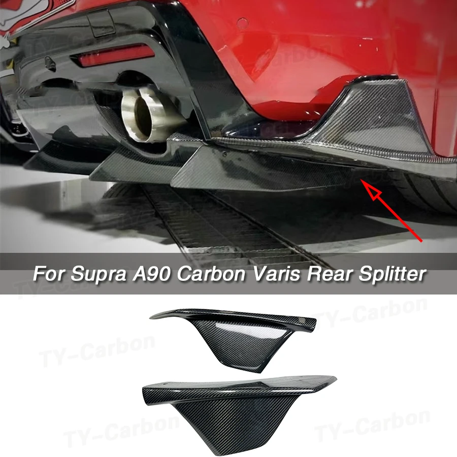 Rear Carbon Fiber Car Rear Splitters Bumper For Toyota Supra A90 2019 ...