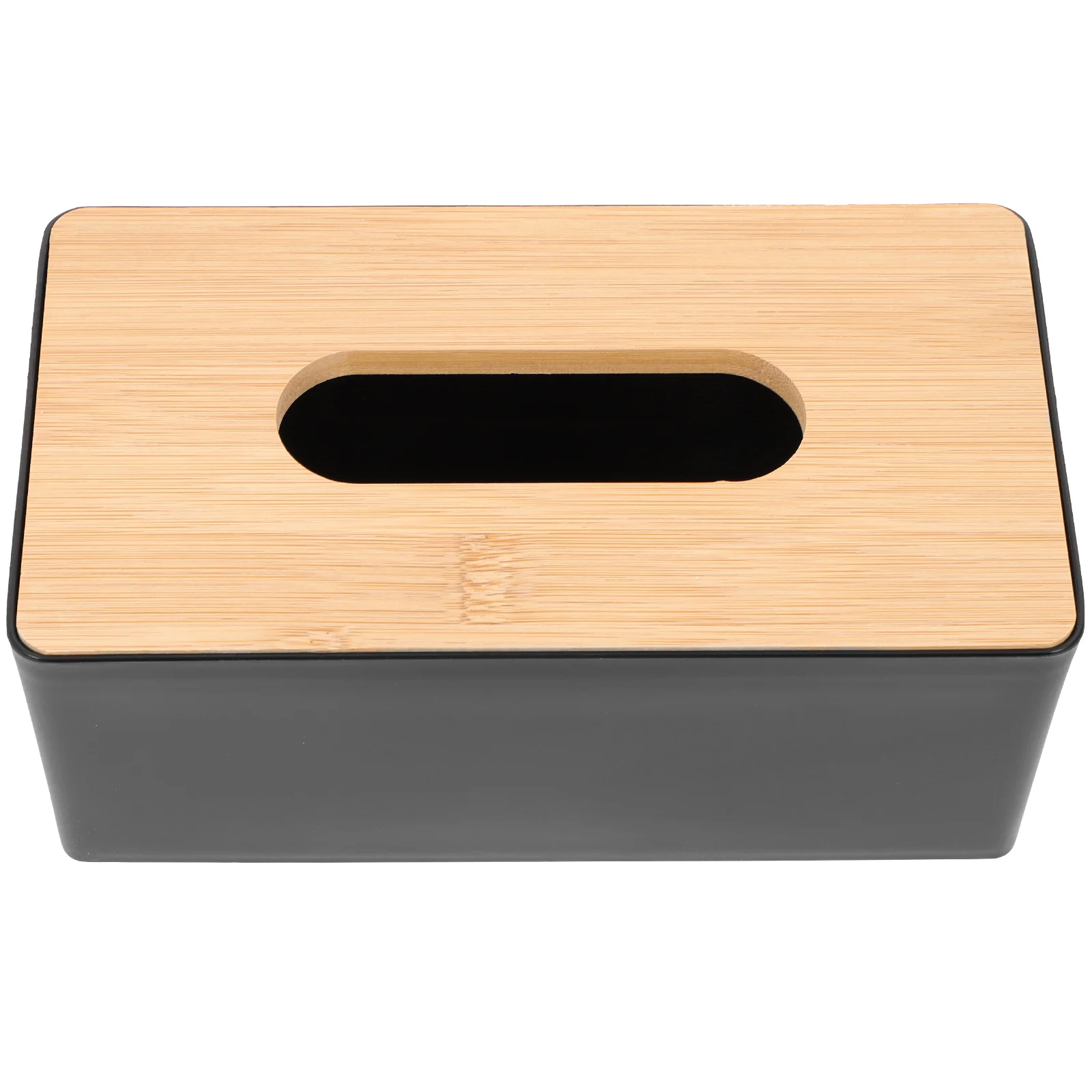 

Container Tissue Storage Box Office Napkin Holder Retro Decor Wooden Dispenser