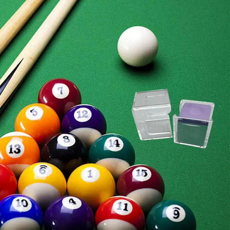 Billiard Chalk Storage Box Transparent Acrylic Box Cube Chalk Storage Holder Daily Practice Snookers Billiard Accessory