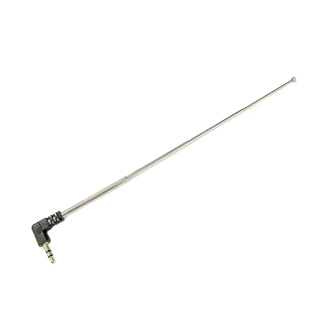 

225mm 4 Section Telescoping Antenna 3.5mm Male FM Radio Antenna for Mobile Cell Phone