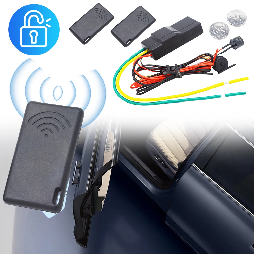 자동차 도난 방지 장치, 자동 지능형  잠금 장치, 도난 방지 장치, RFID 자동 숨겨진 잠금 장치, 12V, 2.4GHz