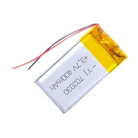 3.7V 400mAh Polymer Lithium LiPo Rechargeable Battery 702030 For Bluetooth headset, beauty instrument, selfie stick, spray, etc - Image 2