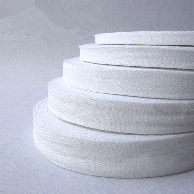 10/15/20/25/30/40/50mm Cotton Ribbon Hserringbone Ribbon for Party Christmas Wedding Decoration DIY Sewing Fabric Crafts