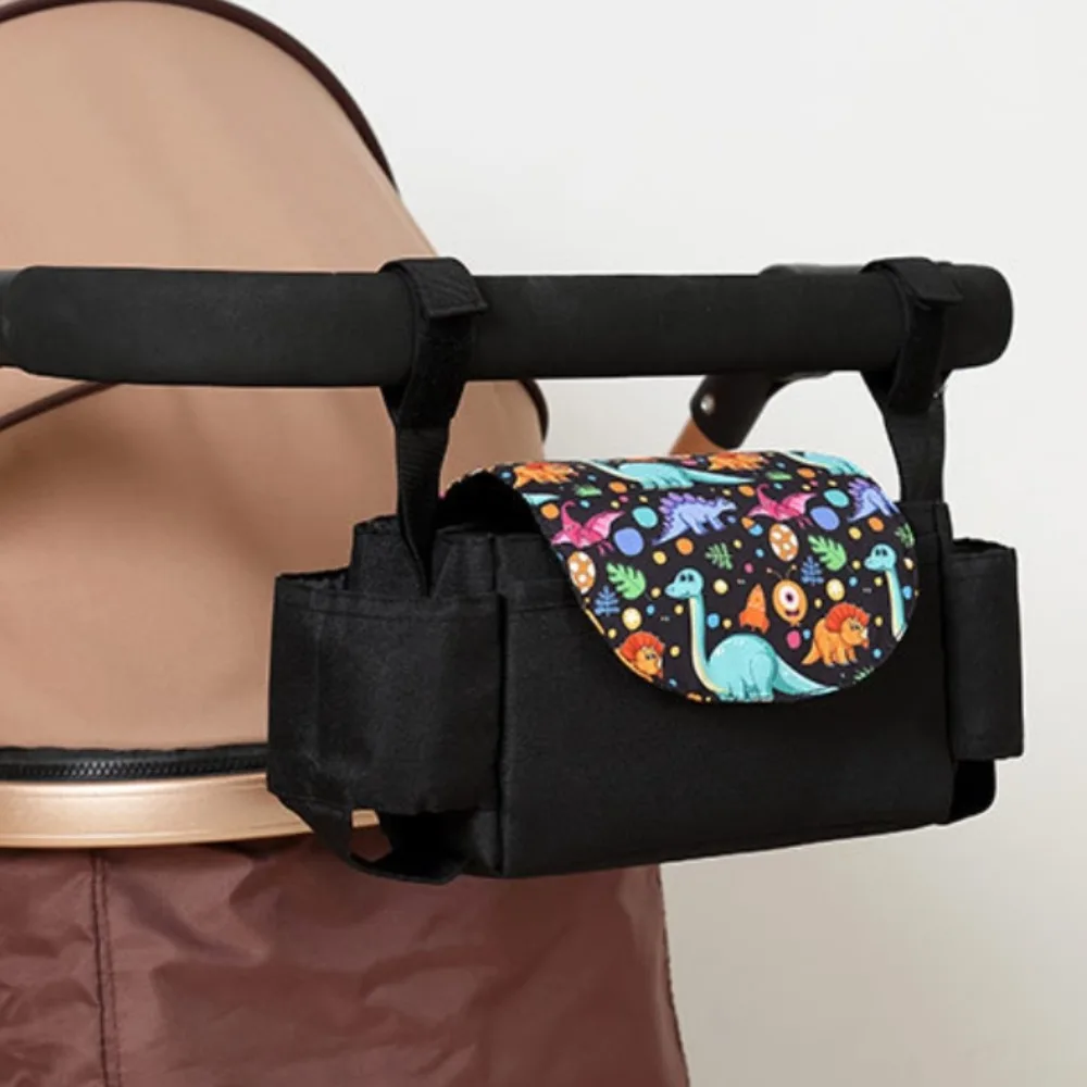 Multifunctional Baby Stroller Bag with Multiple Pockets Mom Handbag Stroller Storage Hanging Bag Baby Care Large Capacity