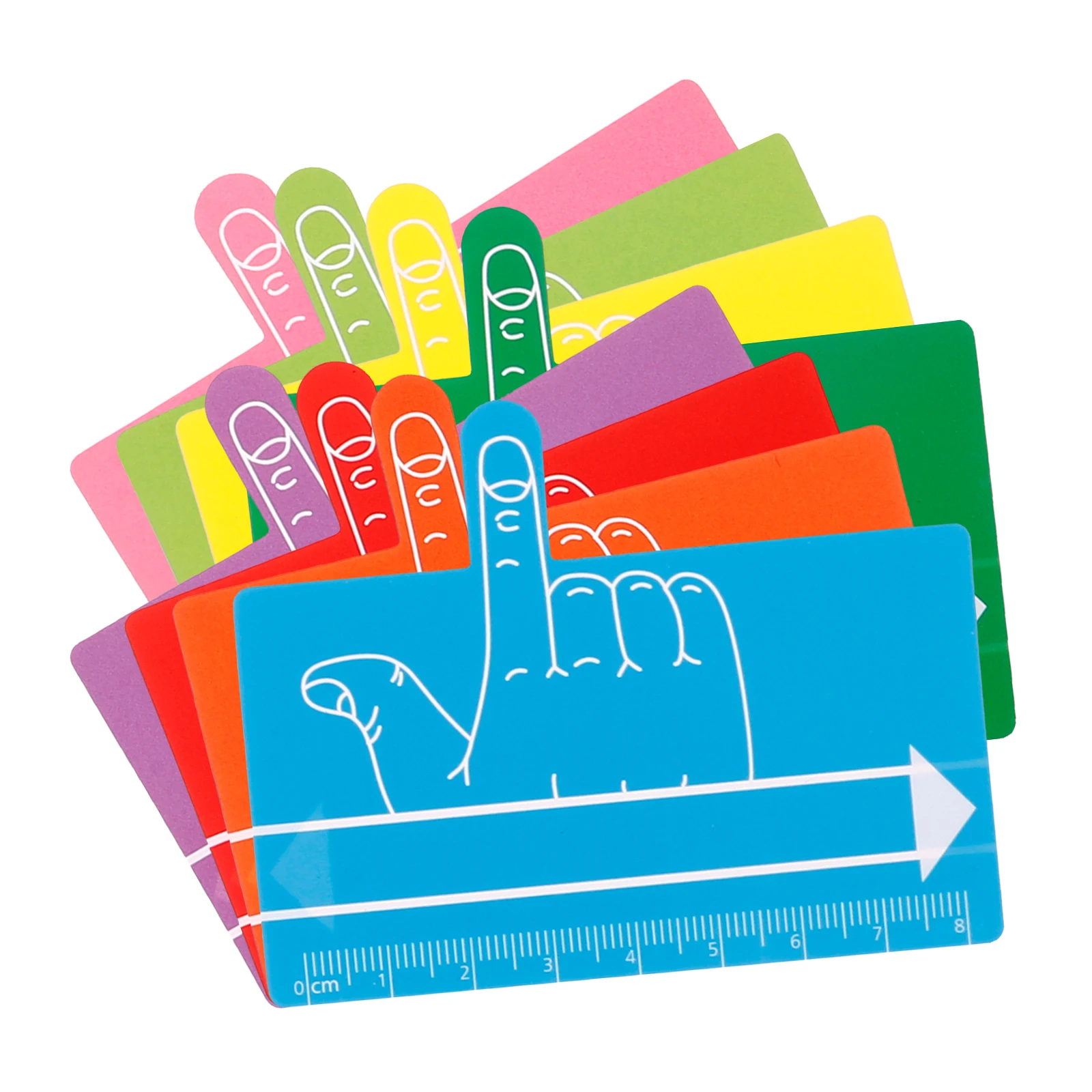 8 Pcs Bookmark Kids Reading Tool Dyslexia Bookmarks Focus Highlight Tools Finger Pad Abs Guide Gifts Child Reading Aids bookmarks stationery supplies