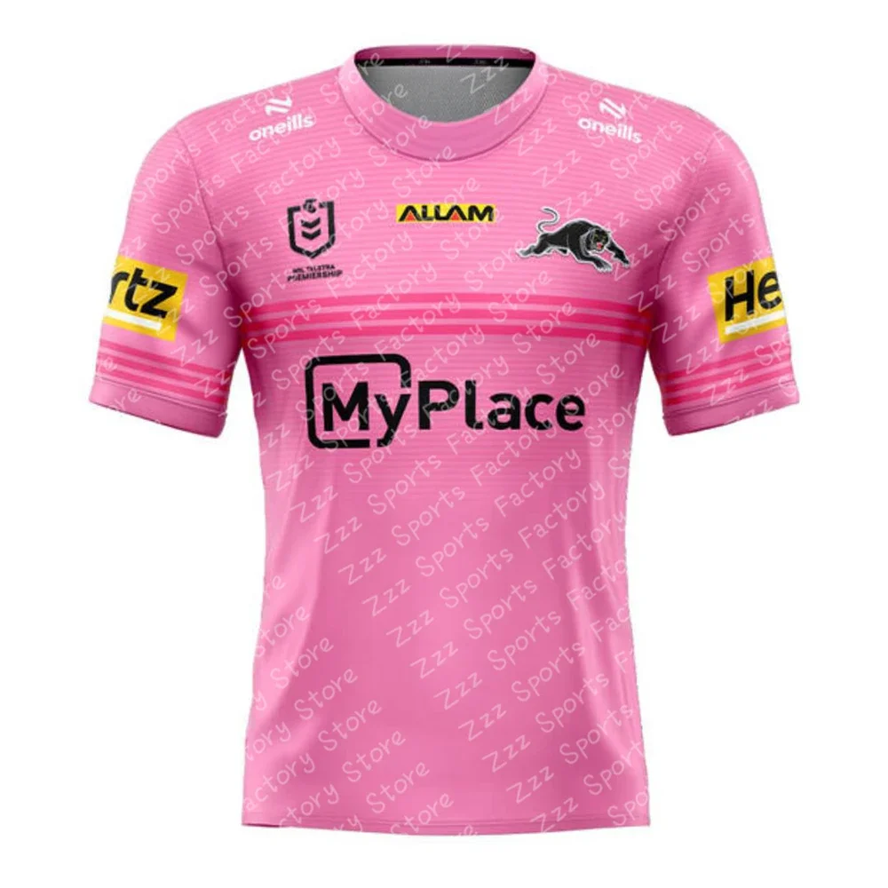 New Arrival Summer Australian NRL Penrith Panthers 2025 Mens Replica Home Jersey Training Jersey Kid Uniform For Adult&Kid Kit 2